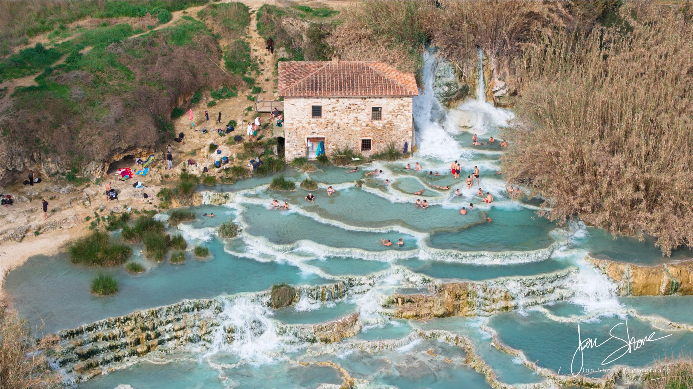 Cascate del Mulino, Tuscany, Italy February 2026 by Jon Shore